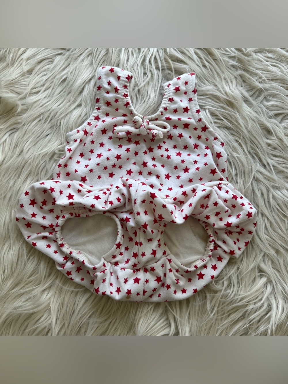 Vintage 80s Carters One Piece Bubble Swimsuit Stars Size 12 Months